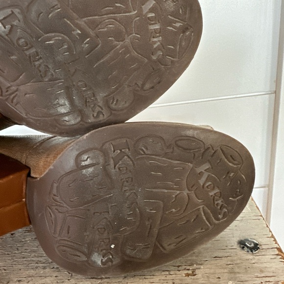 KORKS BY KORK-EASE | Leather Tan Roana Boots Clog Booties Sz. 8 - Picture 6 of 8